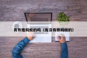 有养殖蚂蚁的吗（有没有养蚂蚁的）