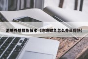 池塘养殖鲤鱼技术（池塘鲤鱼怎么养长得快）