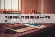 下载花呗借款（下载花呗借款借3000可靠吗）