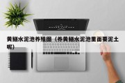 黄鳝水泥池养殖图（养黄鳝水泥池里面要泥土呢）